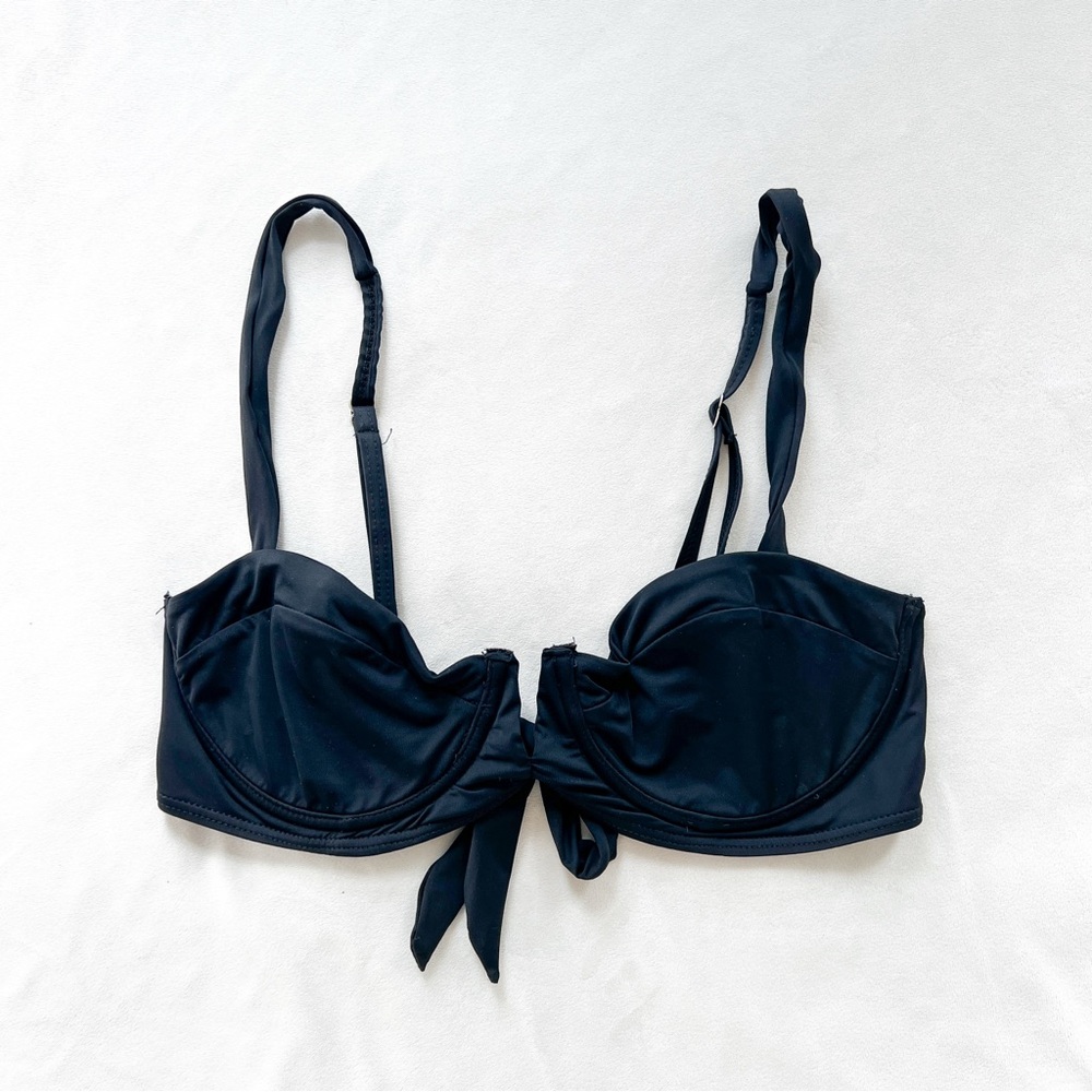 Free People Midnight Tie-back Bikini Top